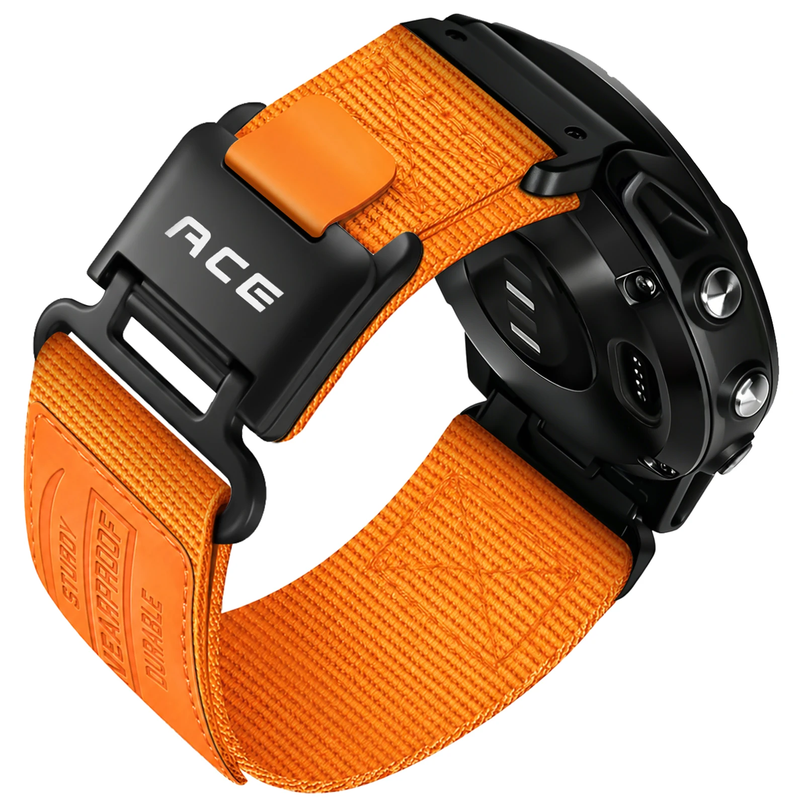 Nylon Watch Strap Compatible with Garmin Watch Fenix 8X 51mm 7X 6X 5X 3 HR/Instinct 2X Solar 3 Enduro Quatix Tactix 26mm 50mm
