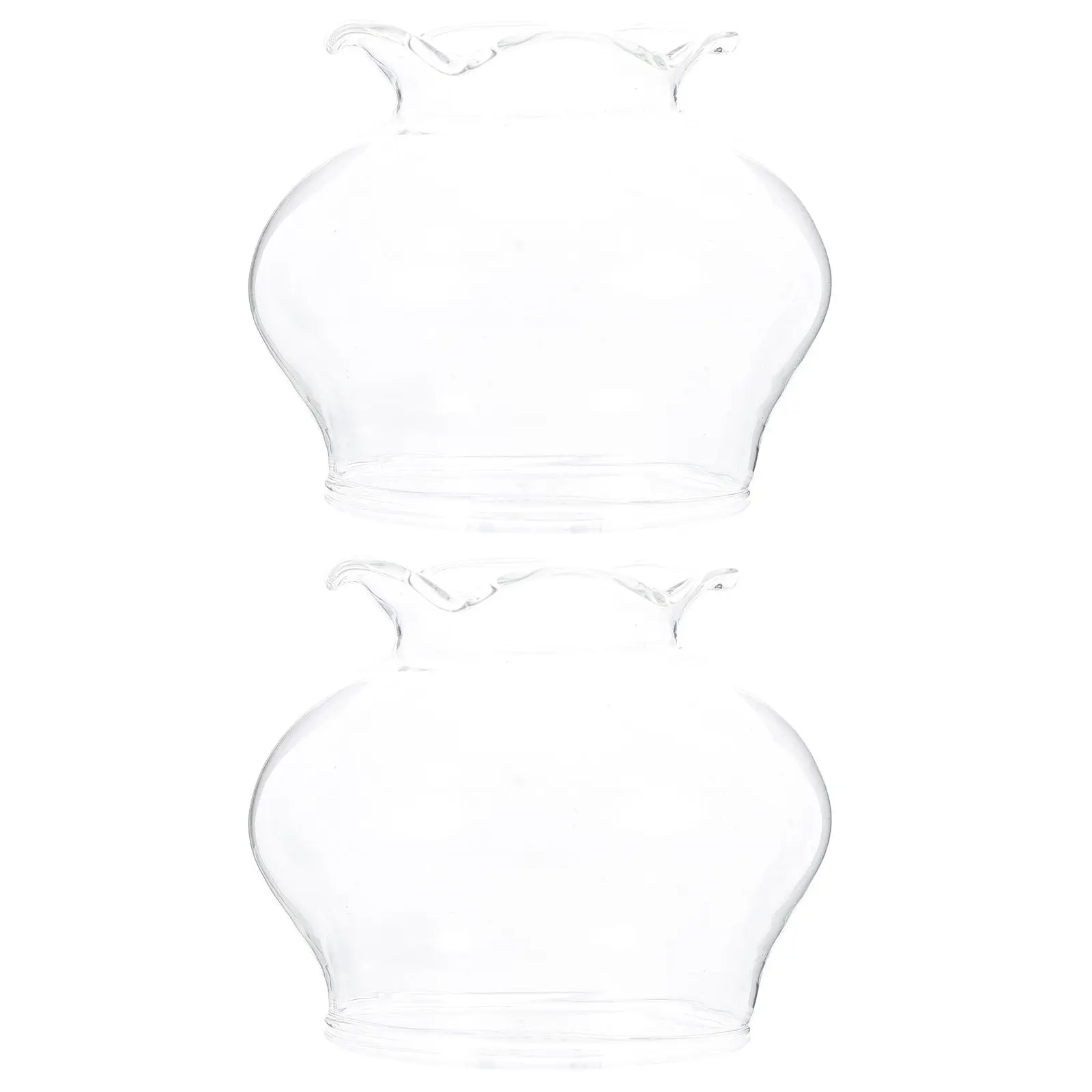 

2 шт. ветрозащитных прозрачных стеклянных плафонов для масляных ламп, сменные, для винтажных светильников для помещений