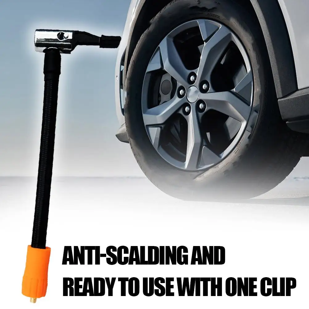 سيارة شنت مضخة التضخم أنبوب M6 موضوع التضخم أنبوب الإطارات مقاومة للحرارة كم مشترك مضخة هواء تمديد أنبوب خرطوم ملحق