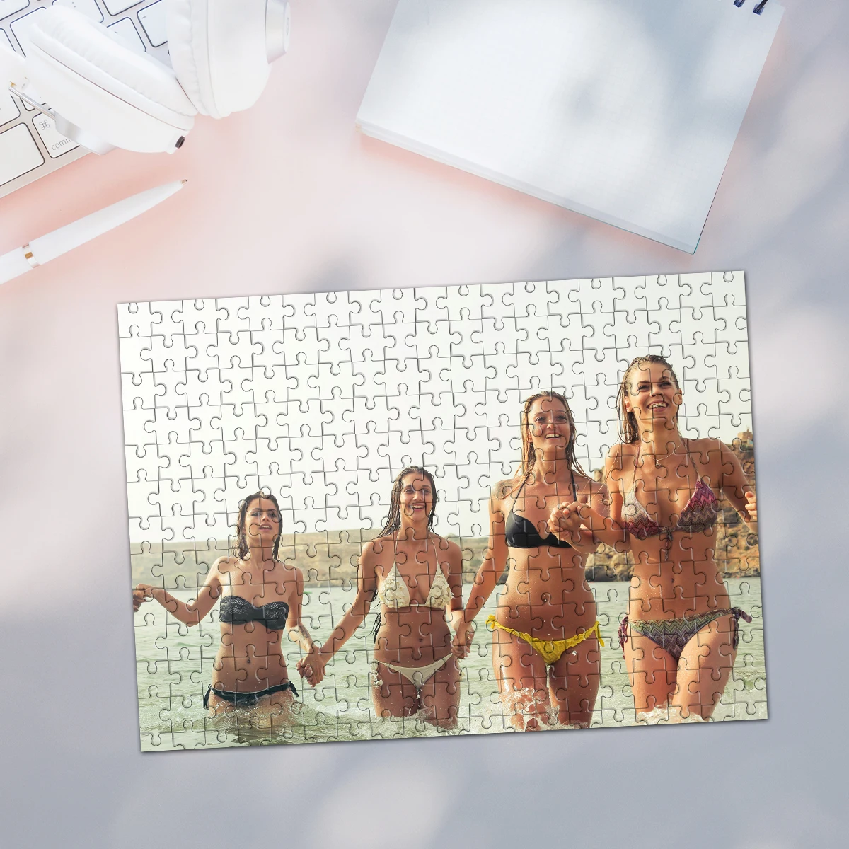 35/300/500/1000pcs Personalized Custom Photo Puzzle girl Jigsaw puzzle Custom Jigsaw Puzzle Gifts For Home Weddings