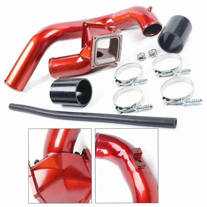 تعديل السيارة، طقم مدخل الهواء لسيارة شيفروليه 2006-2010 GM 6.6L Y-tube من سبائك الألومنيوم #5