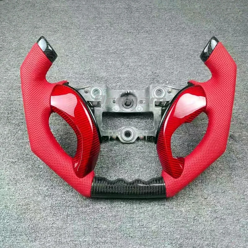 Customized Pilot Shape Carbon Fiber Steering Wheel Replacement For Hyundai Elantra GT 2011 2012 2013 2014 2015 2016 2017