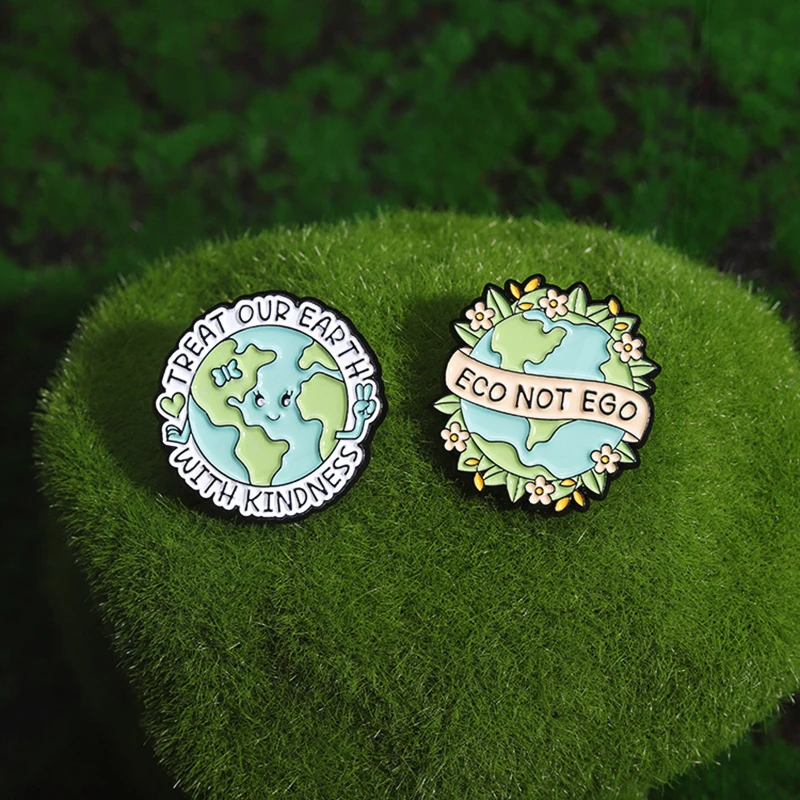 IS NO PLANET B Pines insignias de solapa, regalo de joyería divertido de dibujos animados para amigos, protege la tierra, broche de esmalte personalizado