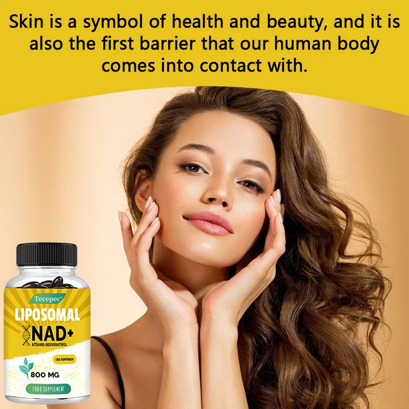 مكمل الدهون NAD+ 800 ملغ - مستويات الطاقة المتوازنة والصحة التمثيلية - مكمل NAD لمكافحة الشيخوخة