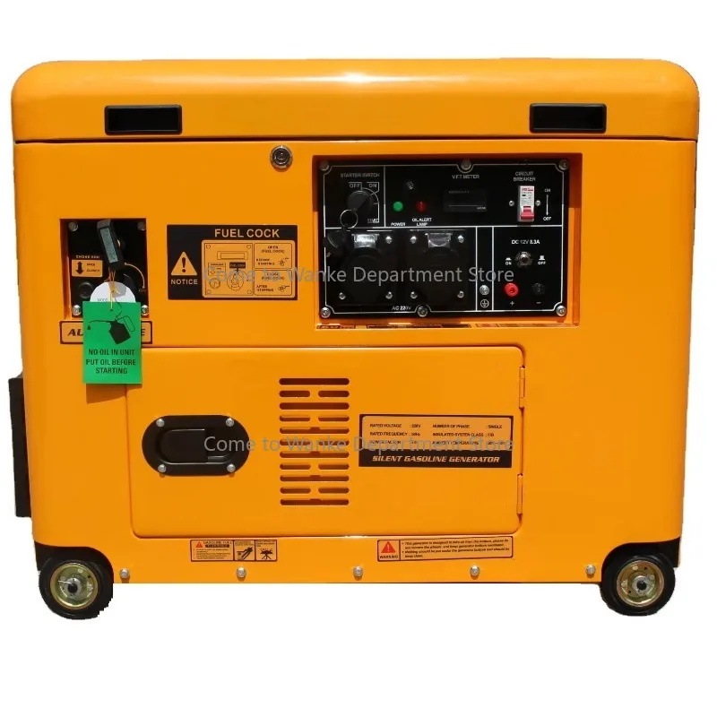Automatic Transfer System 3-Phase 6KW Silent Gasol-ine Generator - Air-Cooled Design for Stable Power Supply