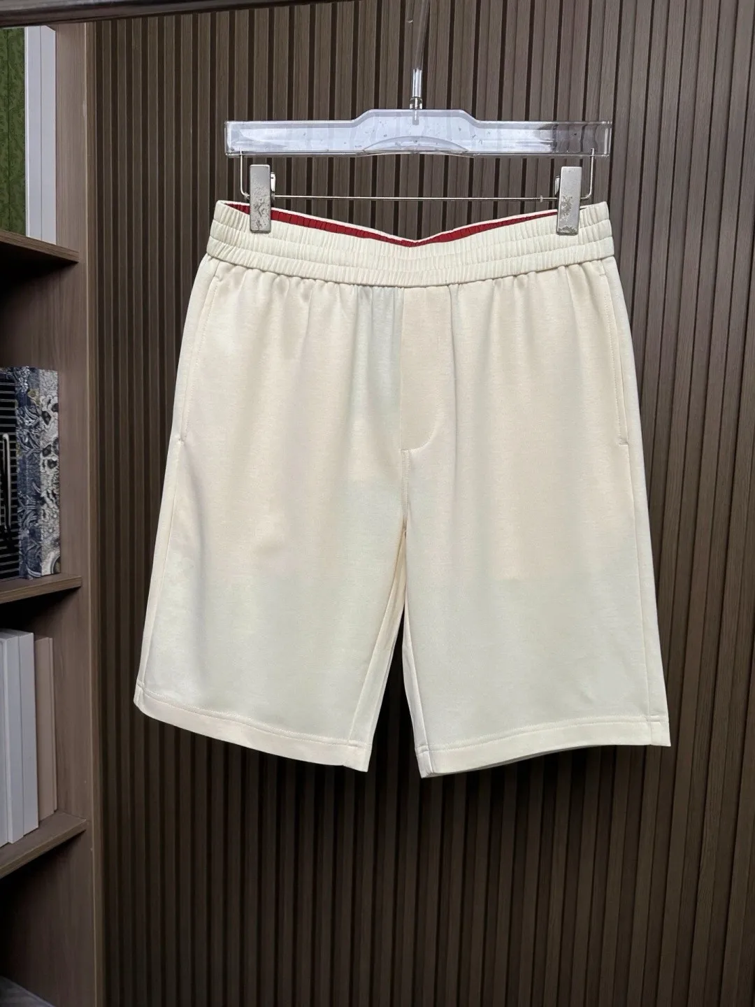 BC old money style summer cotton-blend mid-waist straight men's versatile casual shorts