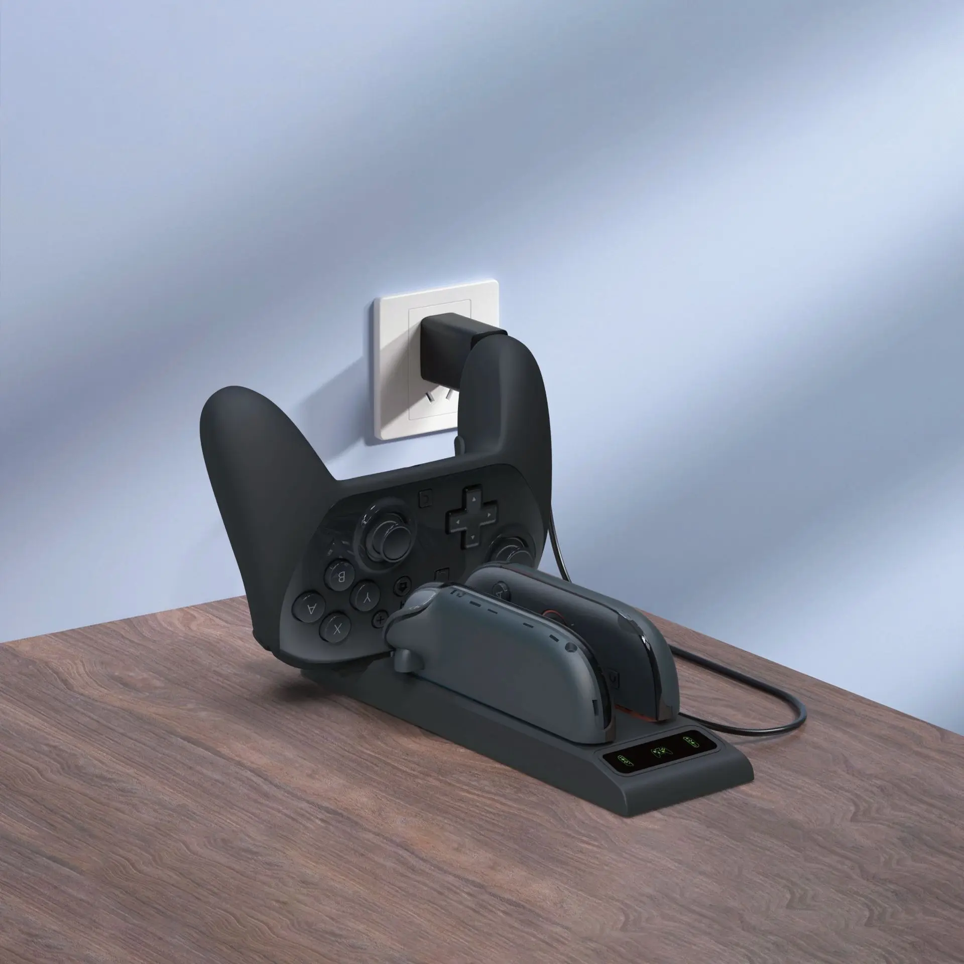 3 في 1 جهاز شحن محطة مهد لنينتندو سويتش 2 NS2 Joy-con Switch 2 Pro تحكم شاحن مؤشر LED لإمداد الطاقة #4