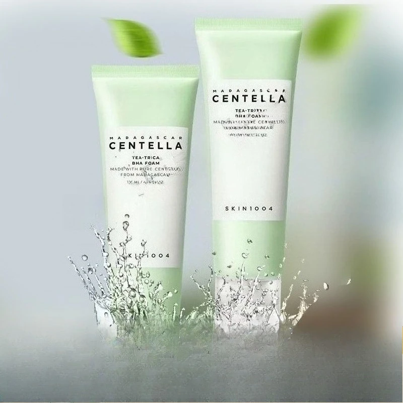 SKIN 1004 Centella Poringening Schiuma detergente profonda Controllo olio Sbiancamento Antiossidante Detergente idratante viso per punti neri