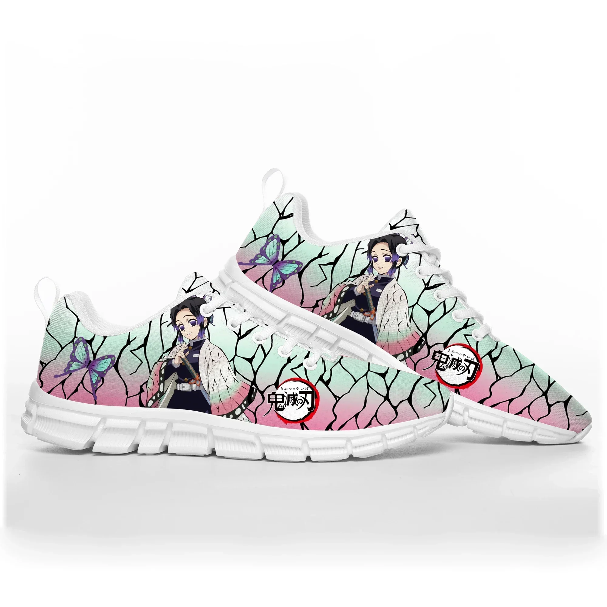 Insect Pillar Shinobu Demon Slayer Kimetsu No Yaiba Sports Shoes Mens Womens Teenager Kids Children Sneakers Custom Couple Shoes