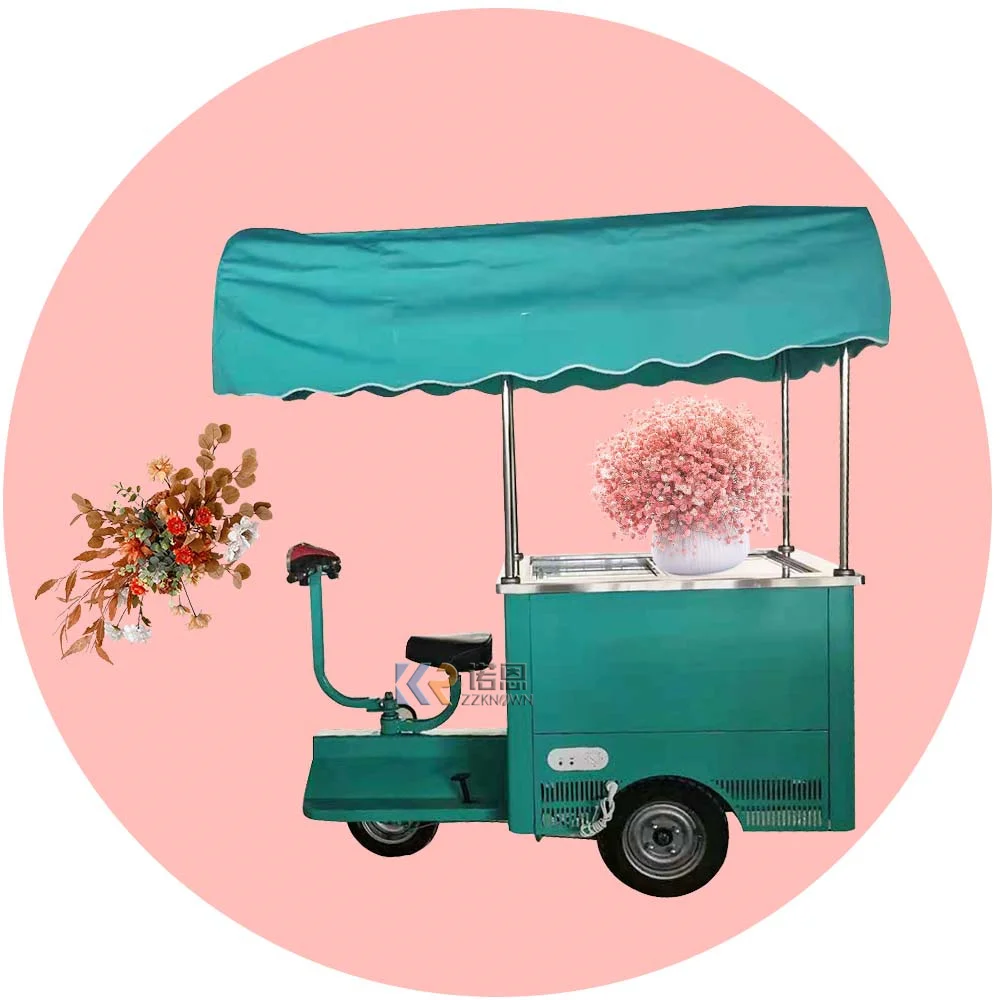 

Commercial Fast Food Catering Restaurants Soft Ice Cream Cart Machine Europe Popsicle Vending Van for Sale