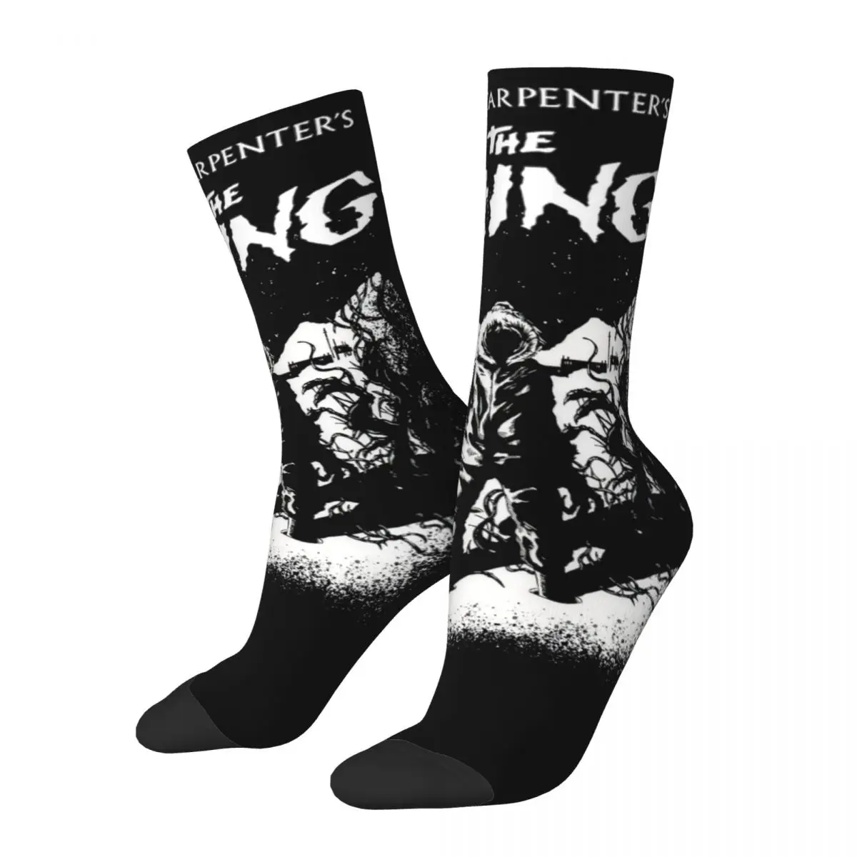 

Fashion 1982 Horror Movie The Thing Skateboard Socks Polyester Long Socks for Unisex Non-slip