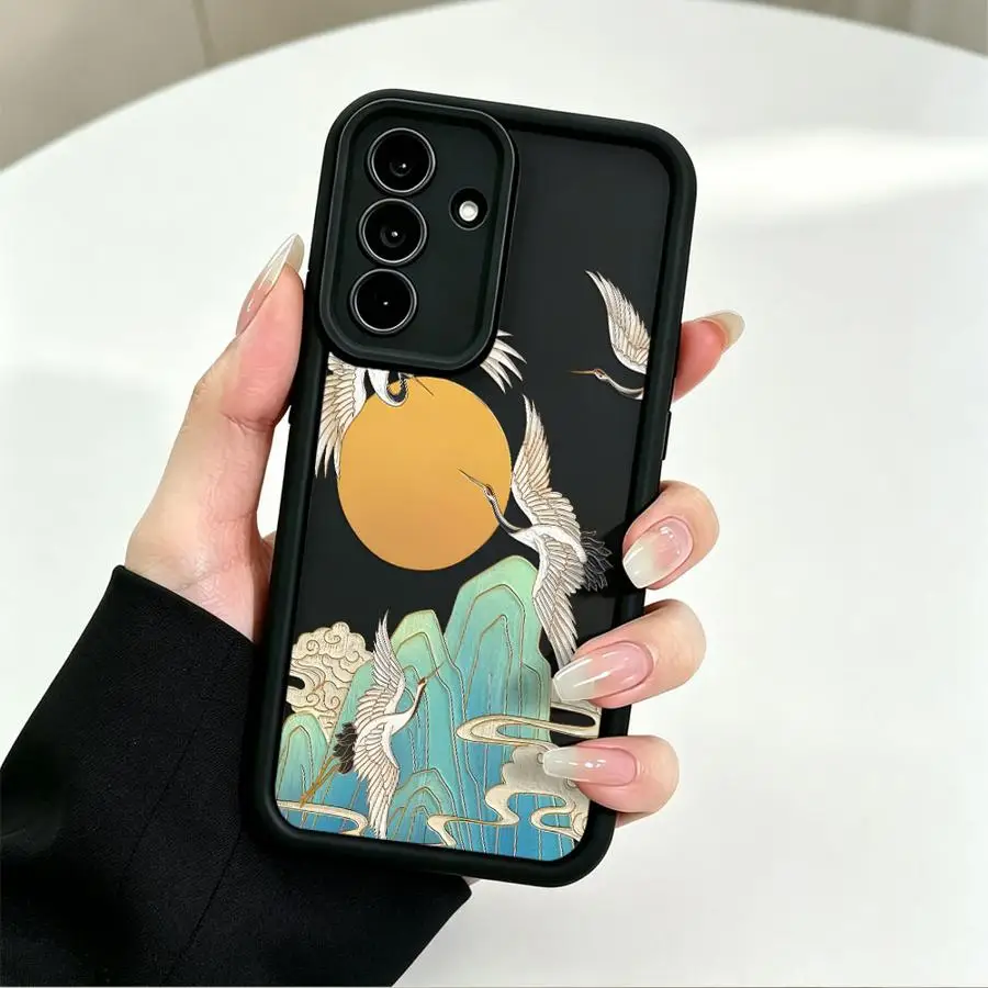 Чехол для телефона с мультяшным краном и диким кабаном Samsung Galaxy A22 A11 A32 A16 A21s A06 A50 A52 A17 A15 A73 A56 A24 A13 A25 A26 A54