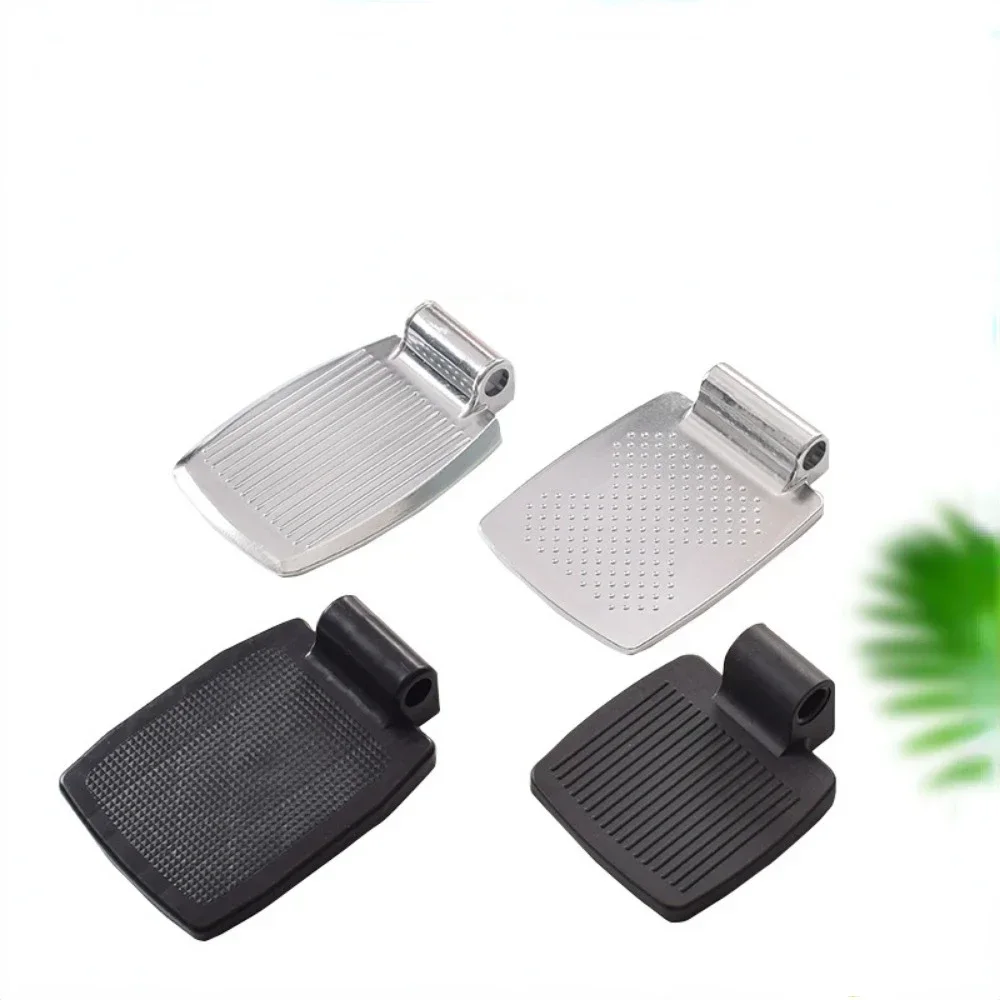 Aluminium Alloy Wheelchair Footrest Pedal Strong Grip Wheelchair Foot Pedal Accessories Thickened Plastic Folding Metal Part New