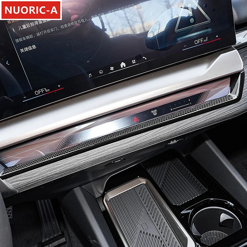 

Center Console Air Conditioner Outlet Protects Prevents Blockage Cover Trim For BMW 5 Series i5 G60 2024 2025 Car Styling