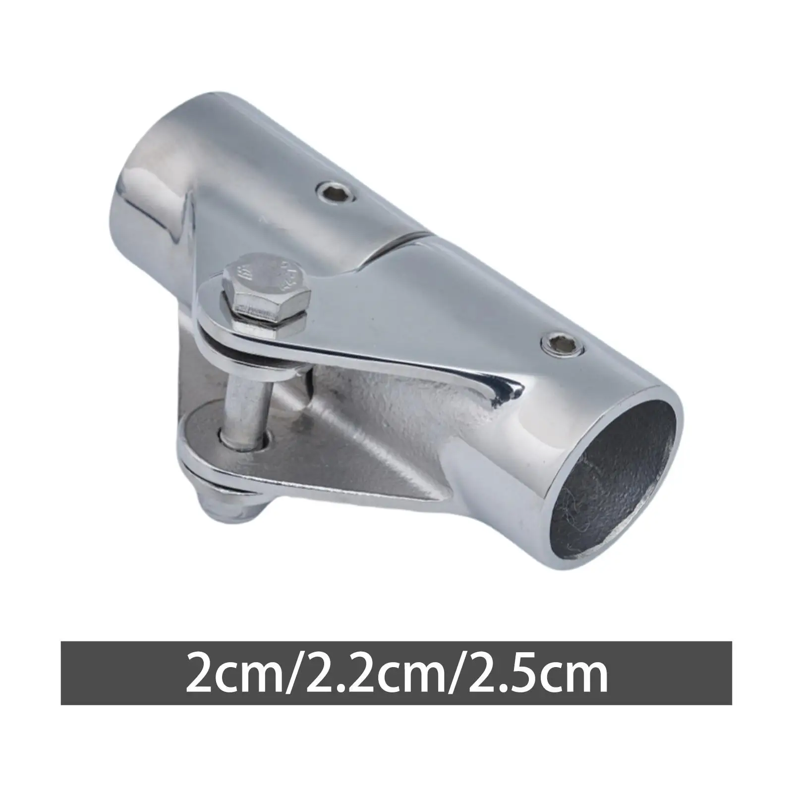 

Hinge Mount Railing Coupling Tube Joint Connector Boat Pipe Connector Handrail for Yacht Kayaking Docking Water Sports Marine