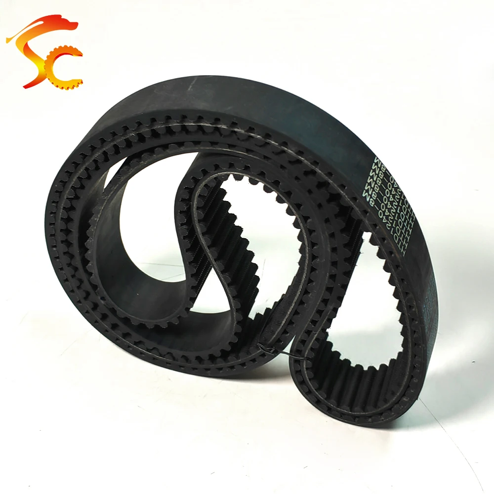 HTD 8M Rubber Timing belt Length 1400 1408 1416 1424 1432 1440 1448 1456 1464 1480mm Width 10~50mm HTD 8M Closed loop beltS