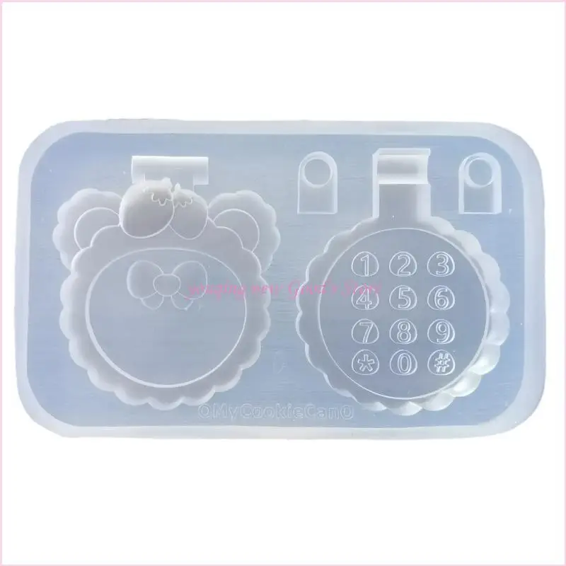 

57QA Silicone Molds Shaker Resin Epoxy Mold for DIY Pendant Jewelry Making