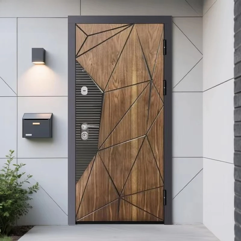 

2025 Новые литые двери, алюминиевые пуленепробиваемые защитные двери, противоугонные современные влагостойкие внешние двери для дома