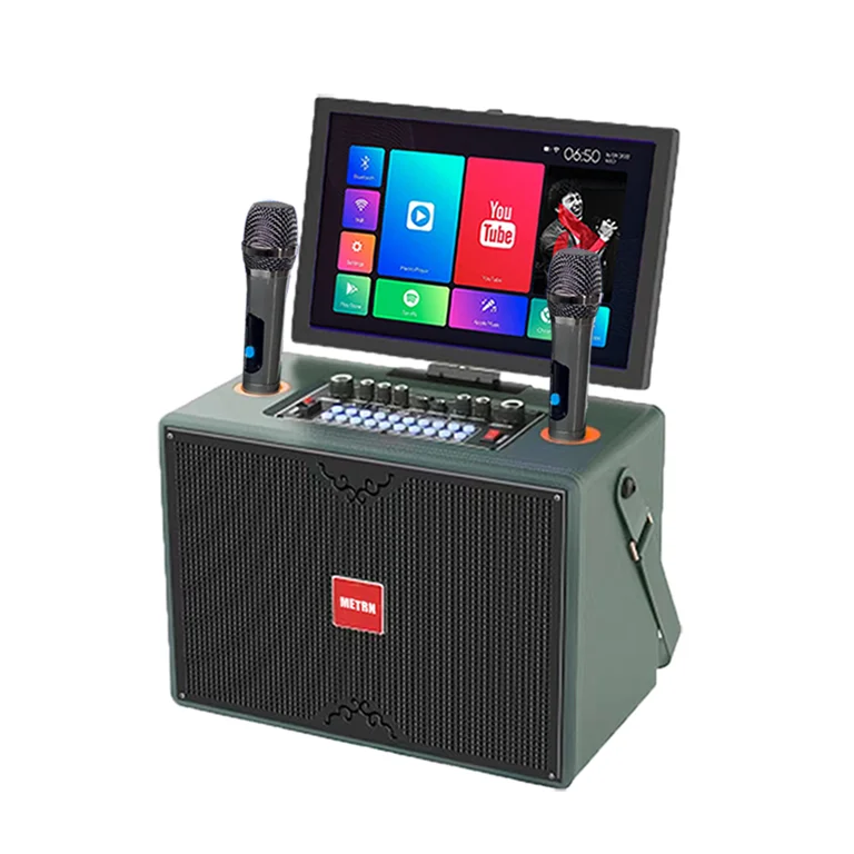 

Professional Wifi Karaoke Machine With Lyrics Display Screen For Wireless Microphone Singing System