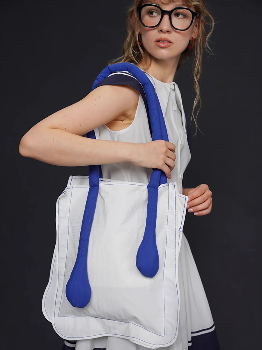 

Ladies Large-Capacity Cloth Bag Handbag Tote Eco-Friendly Shopping Bag with Shoulder Strap for Women