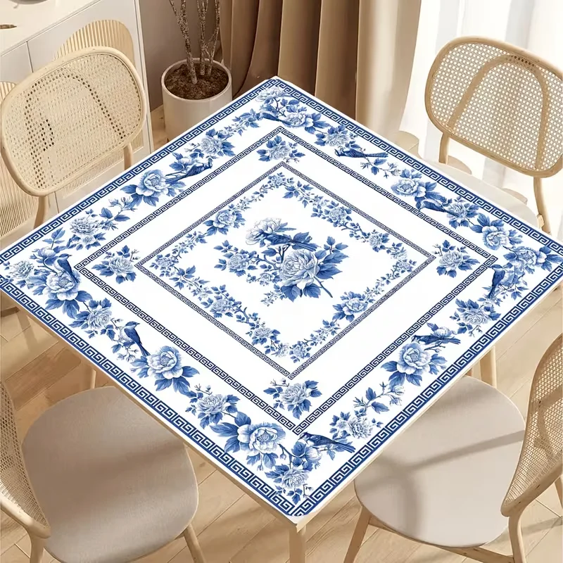 VIKAMA Retro European Lace Mahjong Table Mat Anti Slip Silent Wear Resistant Square Game Table Mat Home Decoration