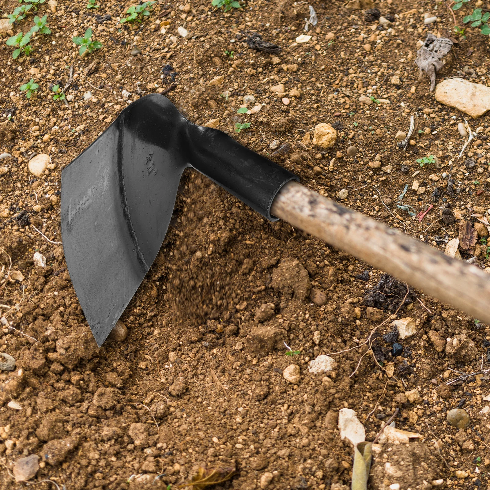 

Manganese Steel Garden Hoe Heavy Duty Weeding and Digging Tool for Vegetable Farming Garden Trenching Portable Household