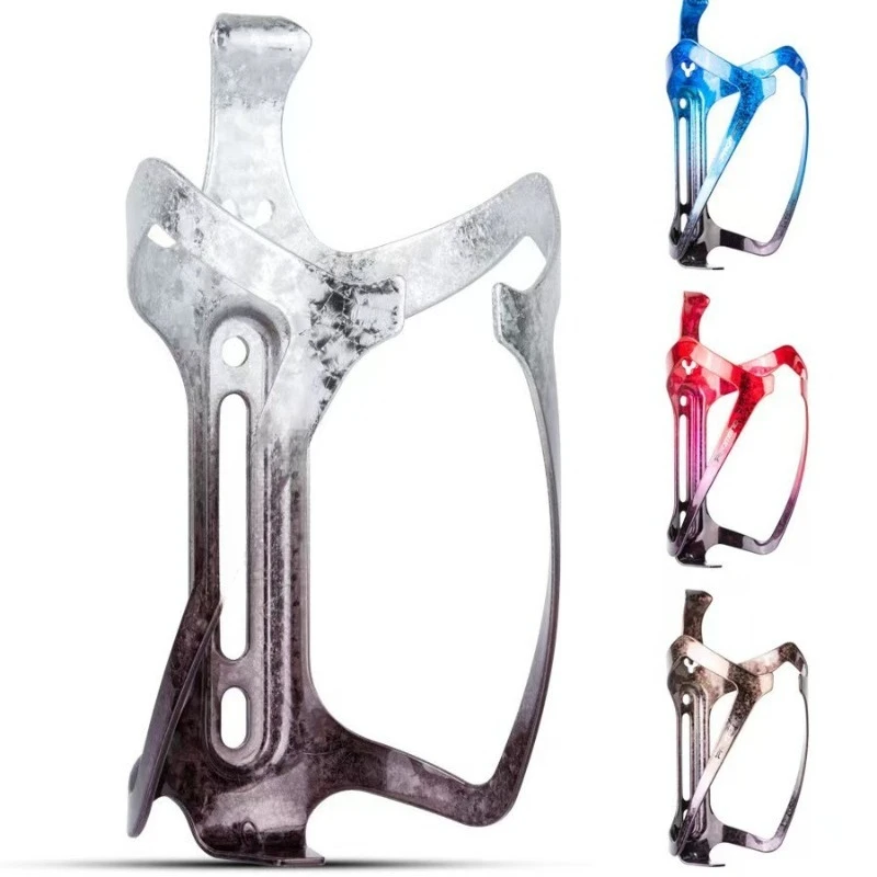 Bicycle kettle holder Mountain bike Road bike Water cup holder Aluminum alloy gradual change Kettle holder with screws