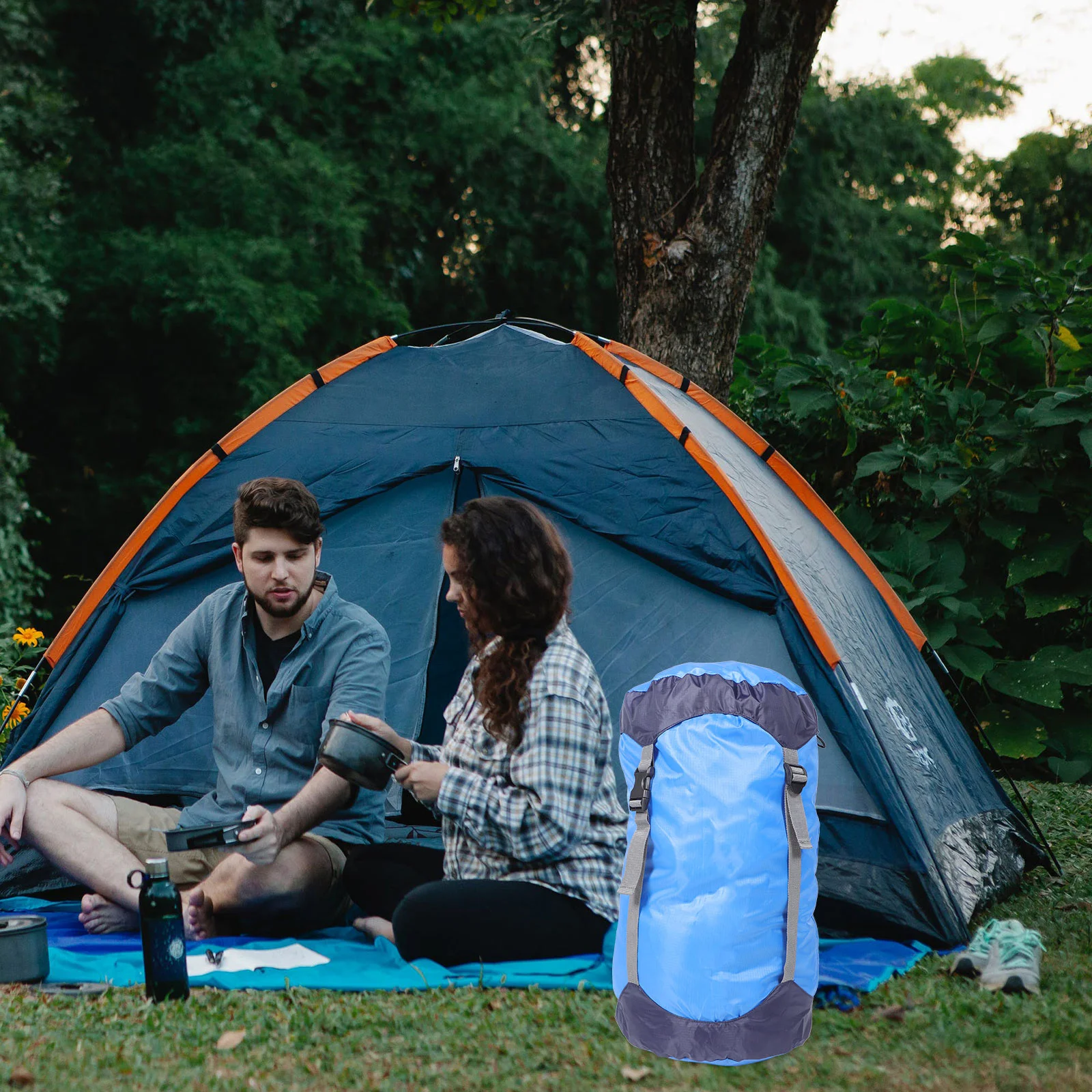 Travel Storage Bag Hiking Stuff Sack Portable Camping Supplies Extra Protection for Belongings Compression Sack