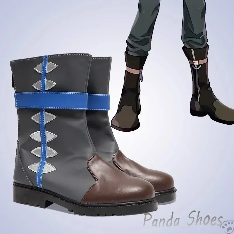 

Nu Carnival Garu Обувь для косплея Аниме Игра Cos Коричневые сапоги Nu Carnival SR Garu Косплей Костюм Опора Обувь для вечеринки на Хэллоуин