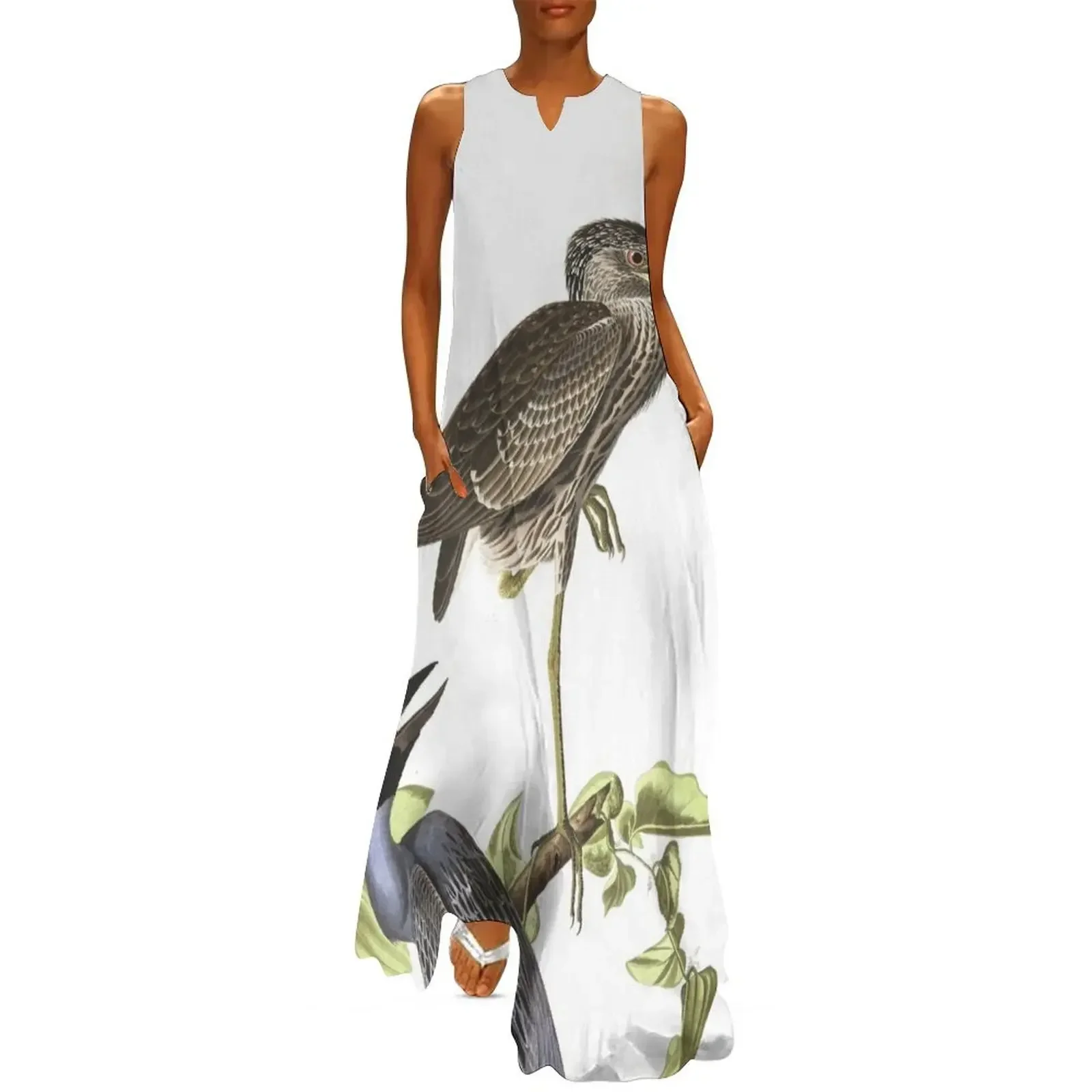 

Yellow-crowned Night-Heron - John James Audubon Long Dress women clothing 2025 new arrivals Dress