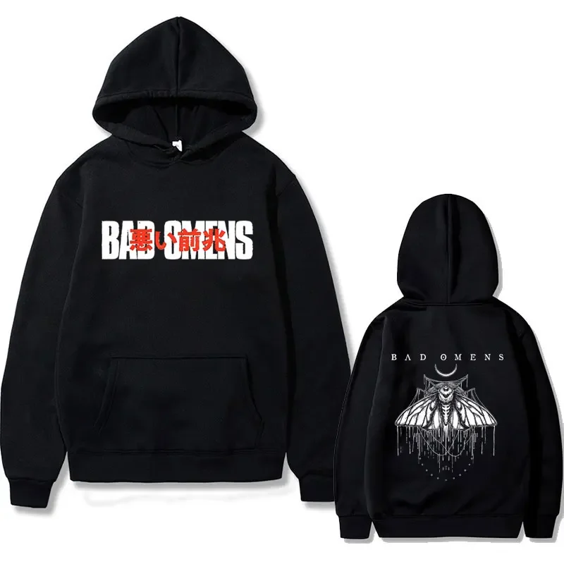 

Bad Omens Band Hoodie Men Women Fashion Vintage Oversized Sweatshirt Man Rock Punk Gothic Streetwear Male Fleece Cotton Hoodies