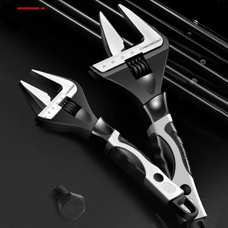 

K50 Adjustable Spanner Universal Key Nut Wrench Opening Wrench Home Hand Tools Multi Tool 6inch 8inch