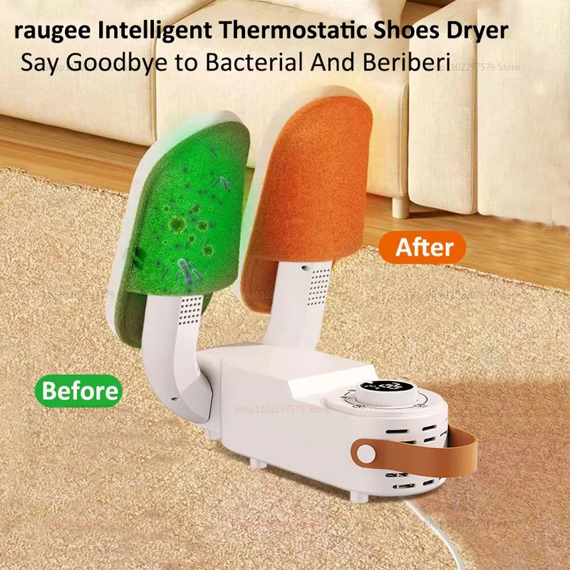 طوي مجفف الأحذية الكهربائية جهاز تدفئة الأحذية سخان التمهيد دفئا حذاء ذكي الموقت مجفف الأحذية إزالة الروائح الكريهة تعقيم مجفف الأحذية