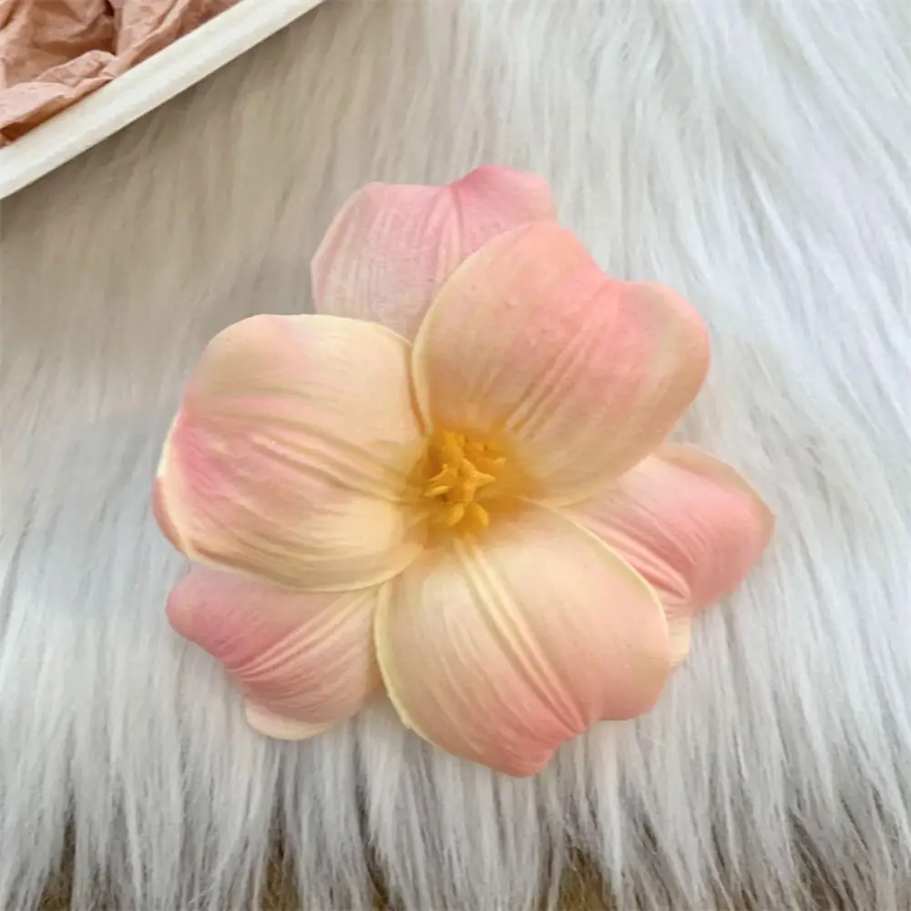 

Cloth Simulation Flower Hair Clip Bohemian Style Seaside Vacation Headwear Tulip Flower Hairpin Duckbill Clip Headdress Beach