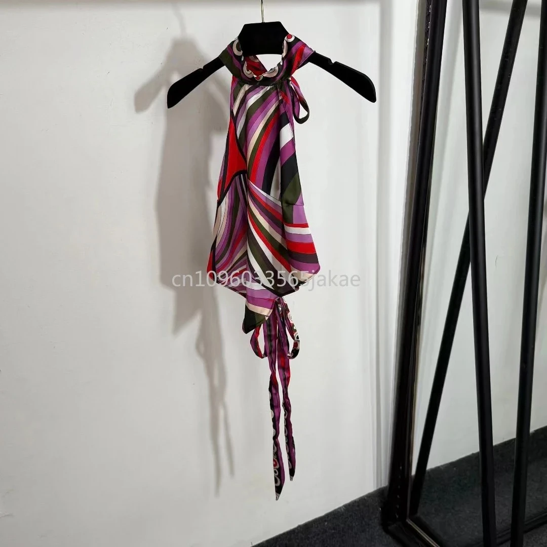

Luxury Design Women's Bellyband Tops with scarf Designer Brand Tees Lady Headband Scarf Camis