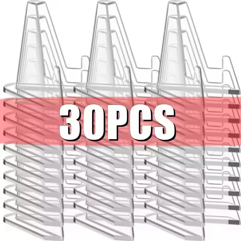 

30/1pcs Transparent Acrylic Coin Display Stand Holders Small Easel Rack Card Commemorative Challenge Coin Capsule Holder Support