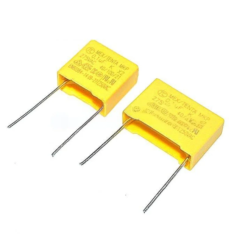 Condensatore di sicurezza 20 pezzi X2 275V104K 0.1UF MPX104KV 275VAC P=10MM/15MM TC