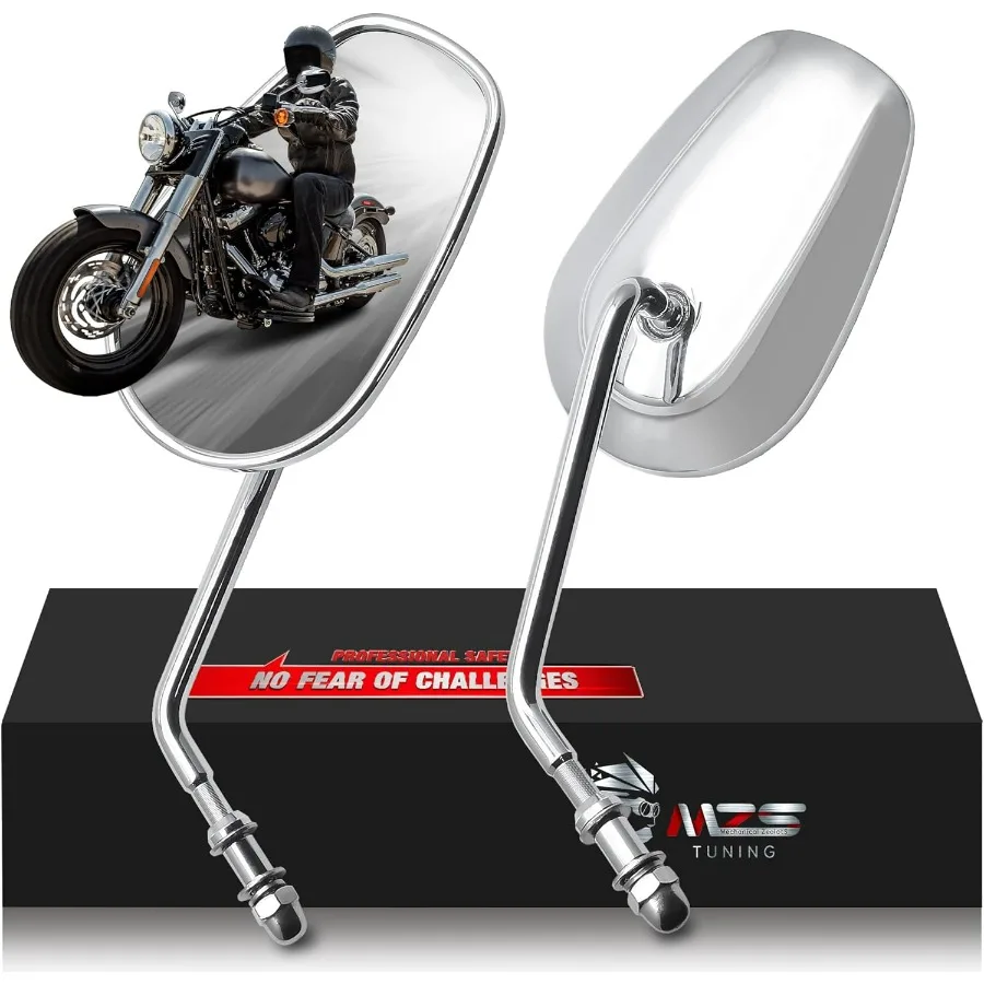 

Зеркала для мотоциклов, хром, боковое зеркало заднего вида M8 Touring, тяжелый алюминий, совместимое с Dyna Softail Sportster 883 1200 Road