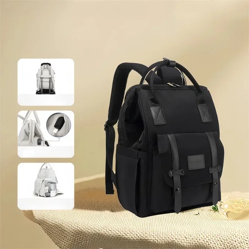 Hot Sell Mommy Bag Mother and Baby Bag Lightweight and Fashionable for Outgoing Mom\'s Shoulder Handheld Large Capacity Backpack