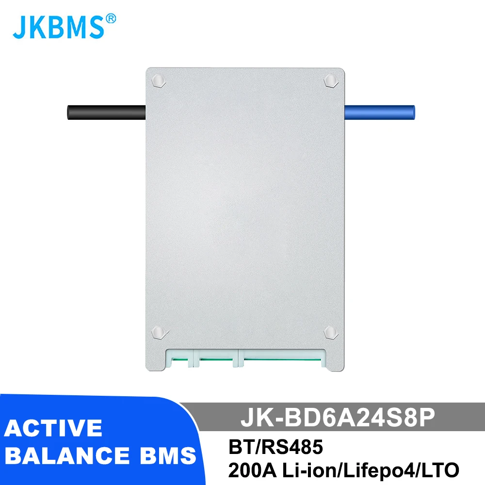 JKBMS BD6A24S8P SMART BMS 24V 36V 48V 60V 80A Li-lon LTO Battery Lifepo4 Battery 8S 9S 10S 11S 12S 13S 14S 16S 17S 20S 24S