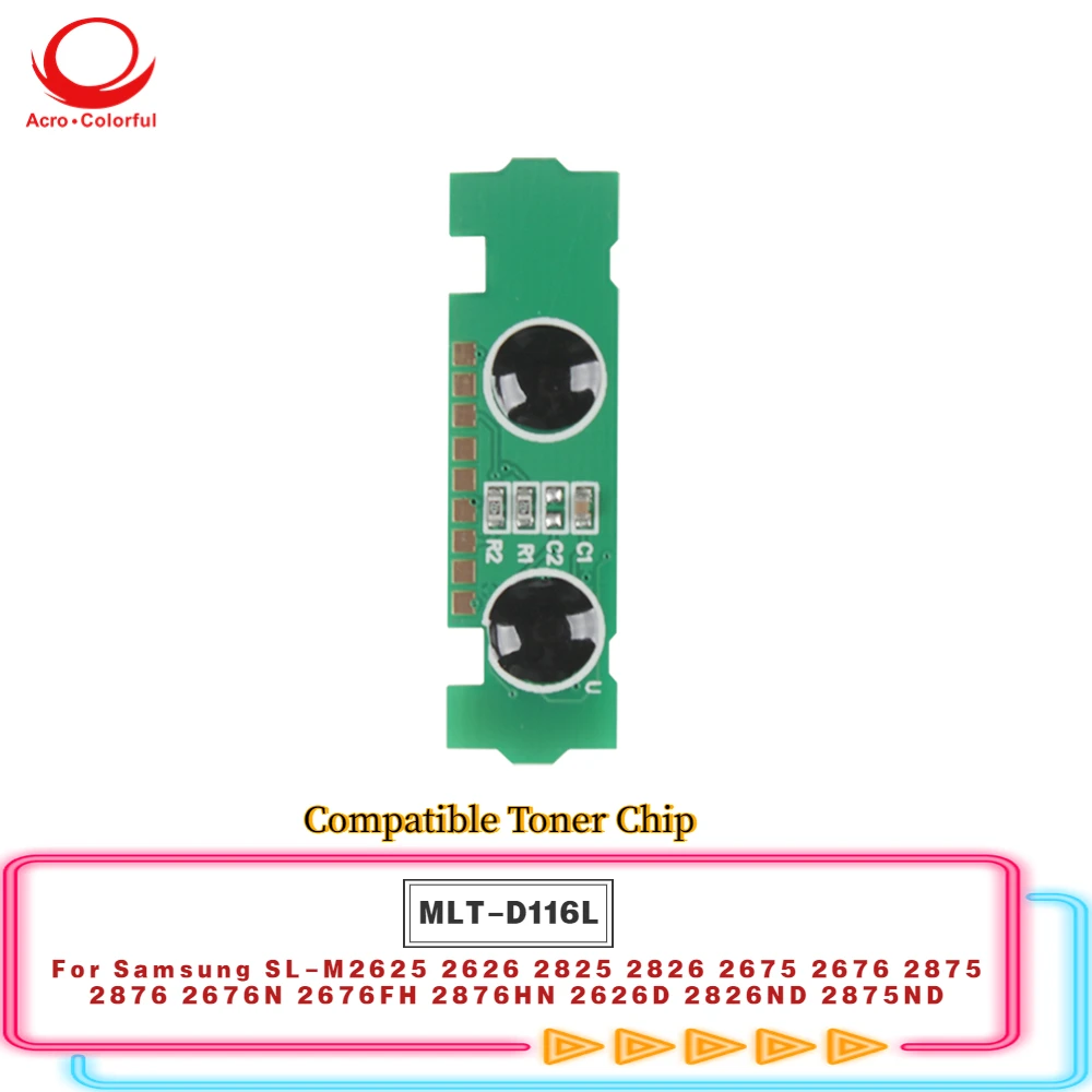 New MLT-D116L Toner Reset Chip For Samsung SL-M2625 2626 2825 2826 2675 2676 2875 2876 2676N Printer