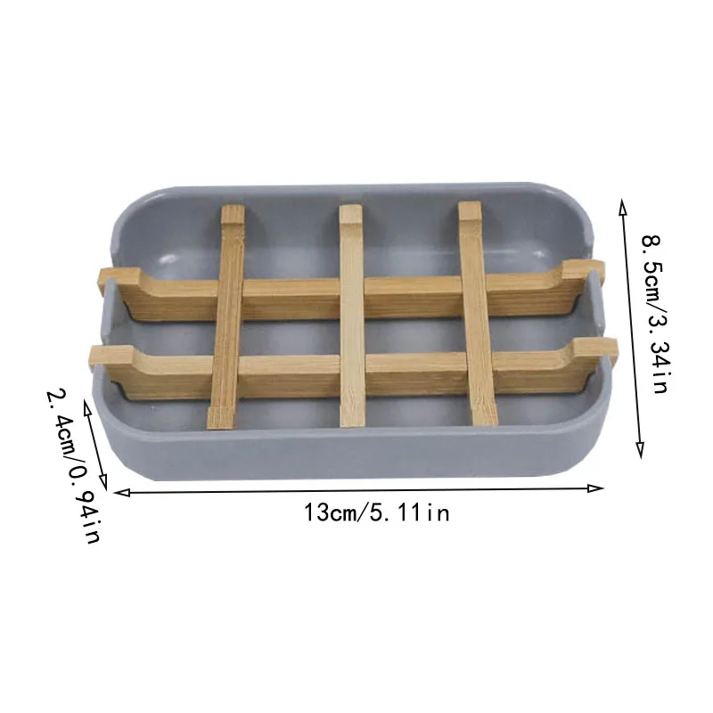 Bamboo wooden soap dish, bathroom soap rack, shower soap rack, sink deck, bathtub, shower tray