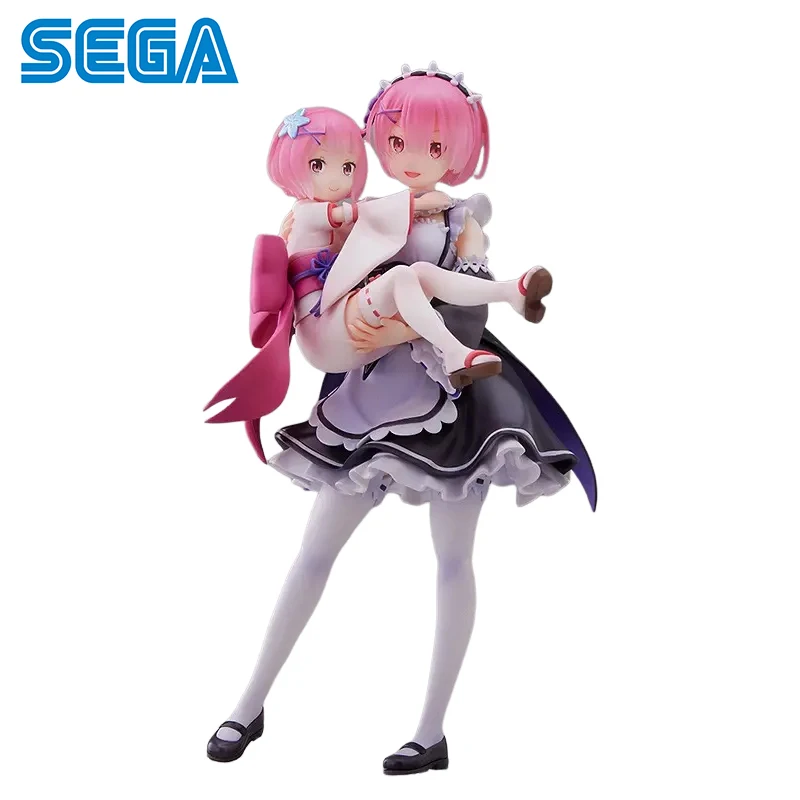 In Stock Original SEGA S-FIRE Re:Life in a Different World From Zero Ram&Young Ram Anime Figure Collectible Model Birthday Gift