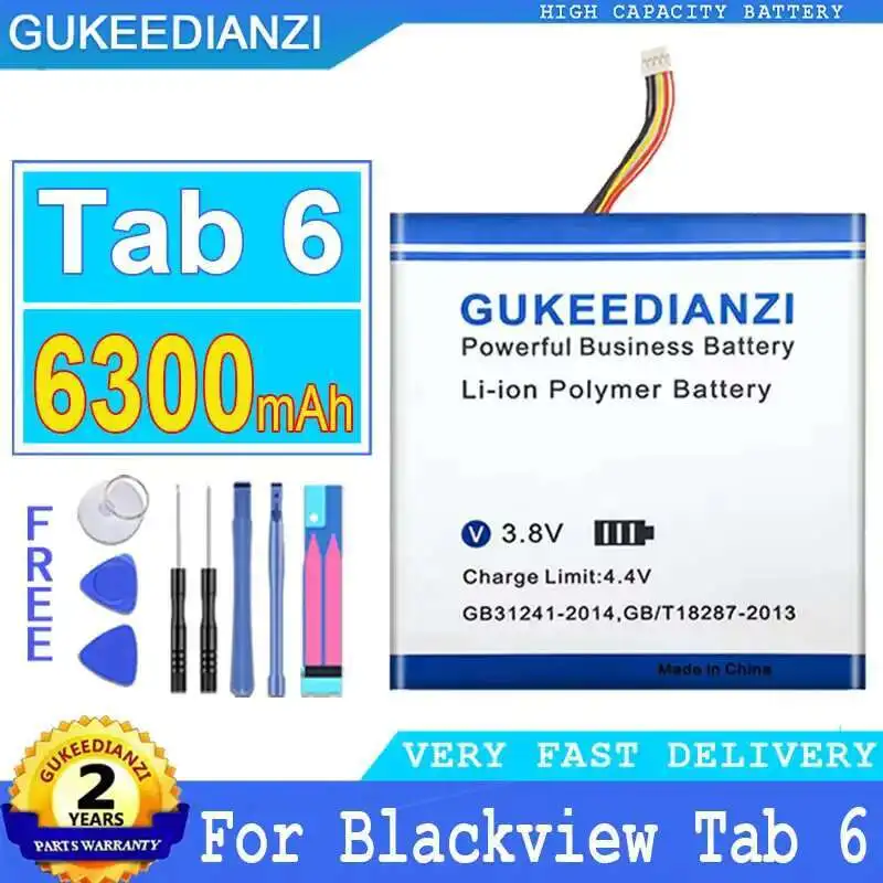 

Прочный аккумулятор для планшета с высокой совместимостью для Blackview Tab 6 6 3210099 6300 мАч