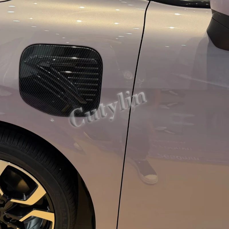 ل MG 4 MG4 EV 2026 2027 ABS ألياف الكربون الملحقات الخارجية غطاء خزان الغاز مقبض الباب وعاء مرآة الرؤية الخلفية غطاء الكسوة #6