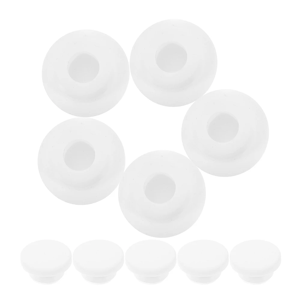 

10 Pcs Sealed Cover Basin Plug Round Overflow Drain Sink Cap Bathroom Strainer Plastic