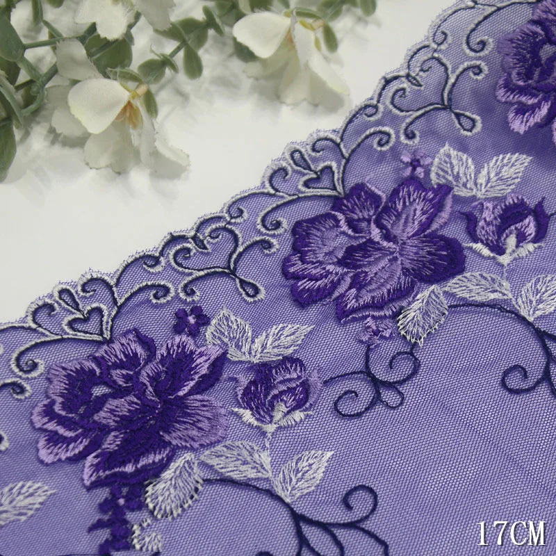 29Yards Lace DIY Bra Sewing Accessories Trim Flower Embroidery Mesh Lace Fabrics for Bra Underwear Lingerie