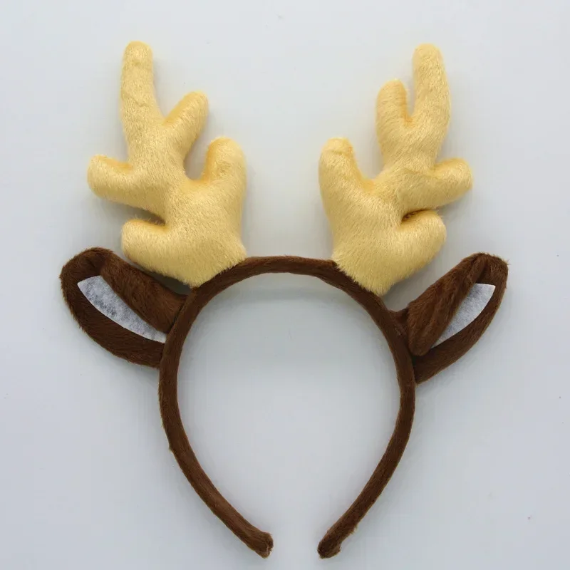 어린이 동물 사슴 뿔 엘크 귀 뿔 머리띠 스커트 세트, 어린이 파티 생일 모자, 할로윈 코스튬 코스프레