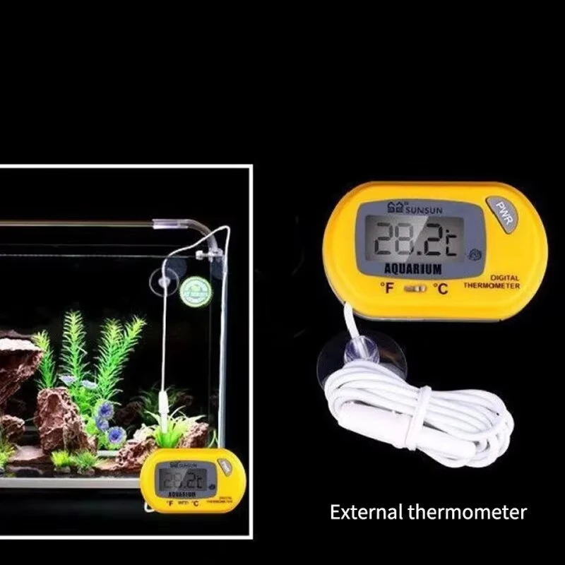 Thermometer Fish Tank Aquarium Electronic Digital Reptile Turtle Diving Pet Box Suction Cup Waterproof Electronic Thermometer image 2