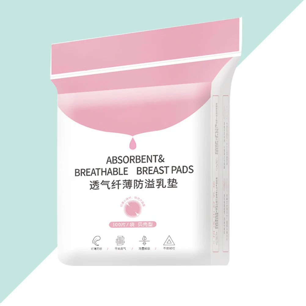 

100Pcs Maternity Accessories Disposable Anti-Breast Pad Lactation Leakage-Proof Cushion for Pregnant and Lactating Women White